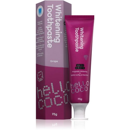 Whitening Toothpaste Grape pasta de dientes blanqueadora con sabor 75 g - Hello Coco - Modalova