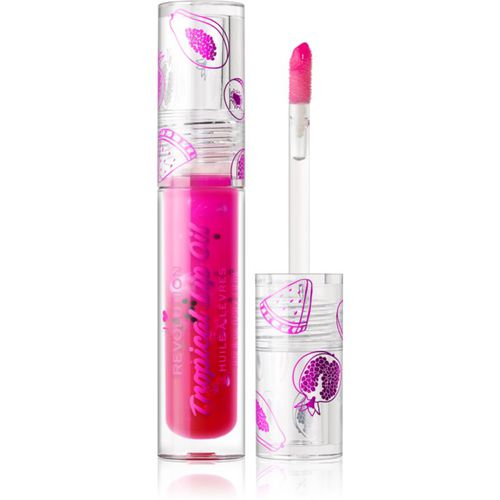 Tasty Tropical aceite con color para labios para aportar hidratación y brillo tono Pomegranate 3,8 ml - I Heart Revolution - Modalova