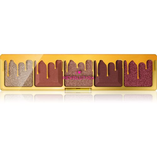 Mini Chocolate Palette paleta de sombras de ojos tono Chocolate Fudge 5,5 g - I Heart Revolution - Modalova