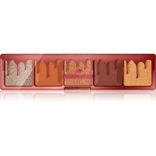 Mini Chocolate Palette paleta de sombras de ojos tono Milk Chocolate Ganache 5,5 g - I Heart Revolution - Modalova