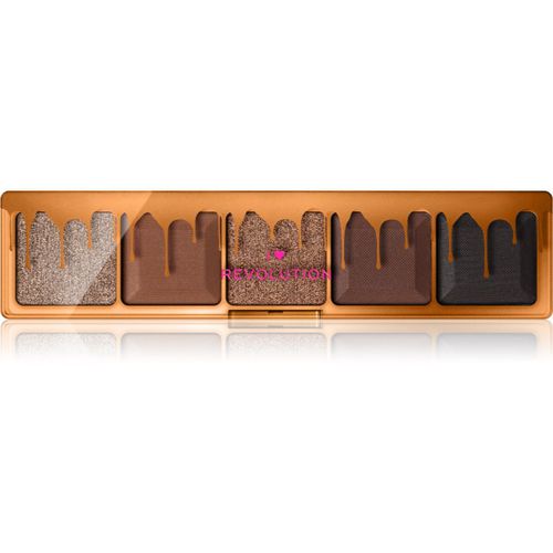 Mini Chocolate Palette palette di ombretti colore Dark Chocolate Cake 5,5 g - I Heart Revolution - Modalova