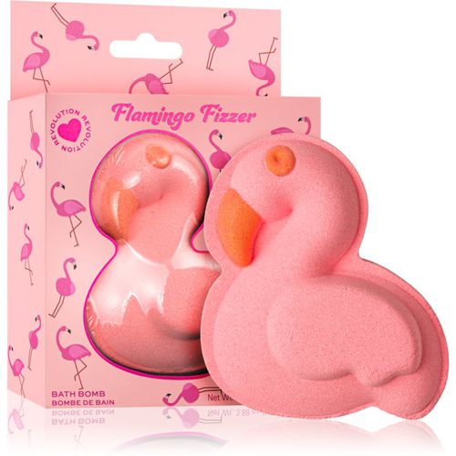 Bath Fizzer Flamingo Badebombe mit Duft Pineapple & Peach 110 g - I Heart Revolution - Modalova