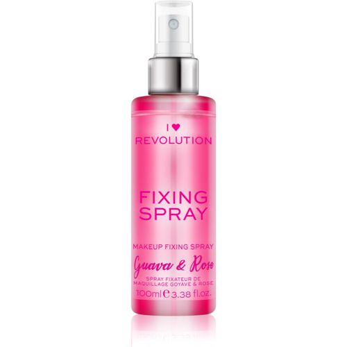 Fixing Spray fijador de maquillaje en spray con aroma Guava & Rose 100 ml - I Heart Revolution - Modalova