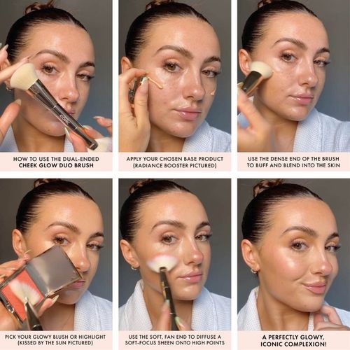 Cheek Glow Duo Brush brocha doble 1 ud - ICONIC London - Modalova