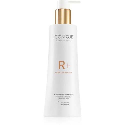 R+ Keratin repair Nourishing shampoo shampoo rigenerante alla cheratina per capelli rovinati e secchi 250 ml - ICONIQUE Professional - Modalova