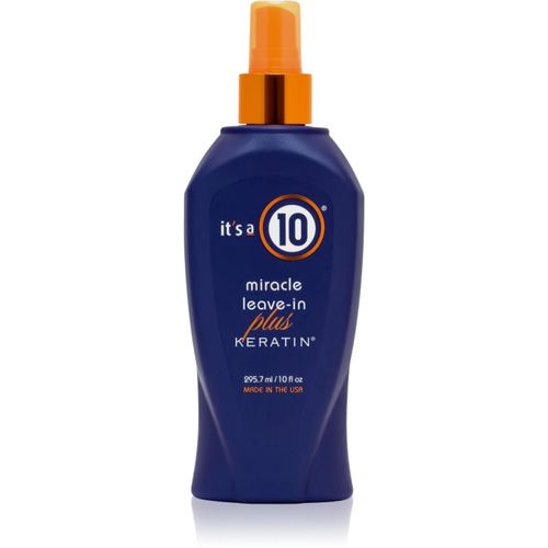 Plus Keratin Miracle Leave-in acondicionador sin aclarado para cabello teñido y dañado 295.7 ml - it's a 10 - Modalova