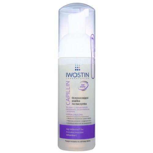 Capillin espuma desmaquillante limpiadora para pieles sensibles con venas dilatadas 165 ml - Iwostin - Modalova