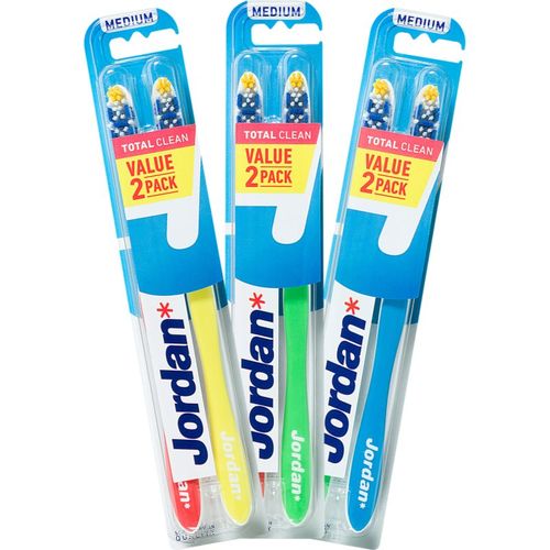 Total Clean Medium 2 pack cepillo de dientes 2 ud - Jordan - Modalova