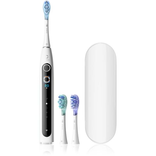 X Pro 20 Set cepillo dental sónico + 2 cabezales de recambio con estuche de viaje White - OClean - Modalova