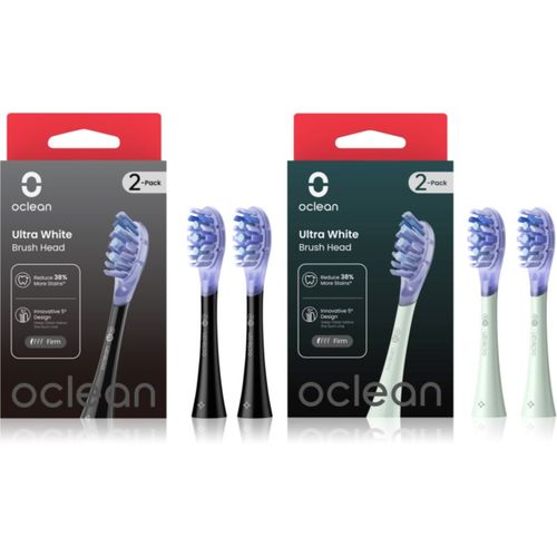 Ultra White Set recambio para cepillo de dientes Black & Green - OClean - Modalova