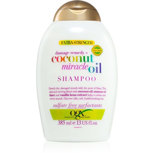 Coconut Miracle Oil champú fortificante para cabello dañado con aceite de coco 385 ml - OGX - Modalova
