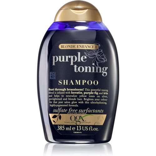 Blonde Enhance+ Purple Toning shampoo viola neutralizzante per toni gialli 385 ml - OGX - Modalova