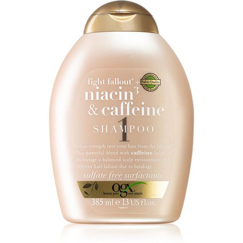 Fight Fallout Niacin3 & Caffeine champú fortificante anticaída 385 ml - OGX - Modalova