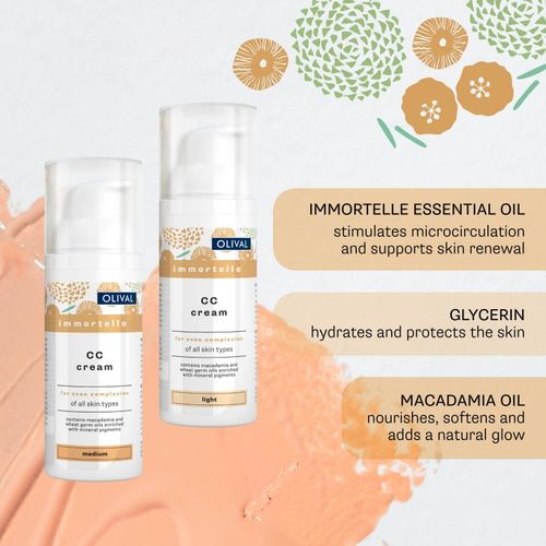 Immortelle crema CC hidratante tono Medium 50 ml - Olival - Modalova