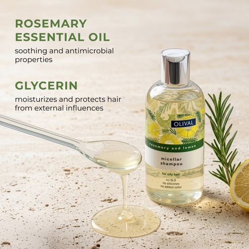 Micellar Rosemary and Lemon champú micelar para cabello graso 250 ml - Olival - Modalova