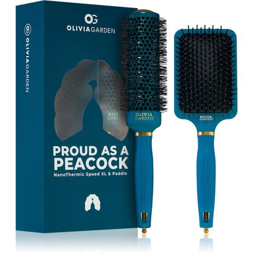 NanoThermic Peacock Set confezione regalo (per la termoprotezione dei capelli) - Olivia Garden - Modalova