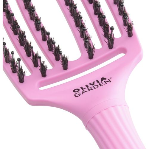 Fingerbrush ThinkPink Boar & Nylon Pink Tokyo cepillo para el cabello 1 ud - Olivia Garden - Modalova