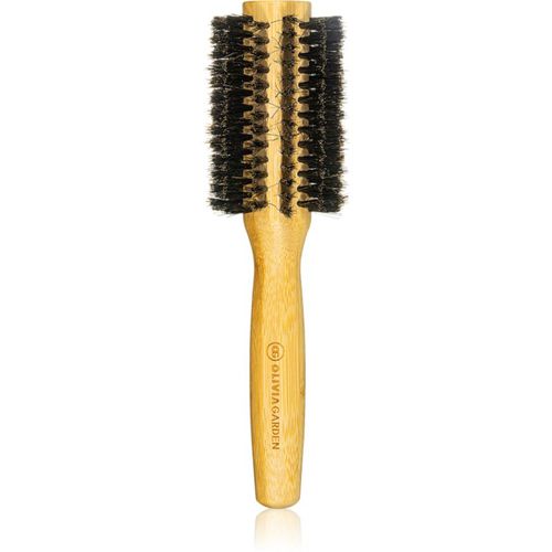 Bamboo Touch round hairbrush with boar bristles diameter 30 mm 1 pc - Olivia Garden - Modalova