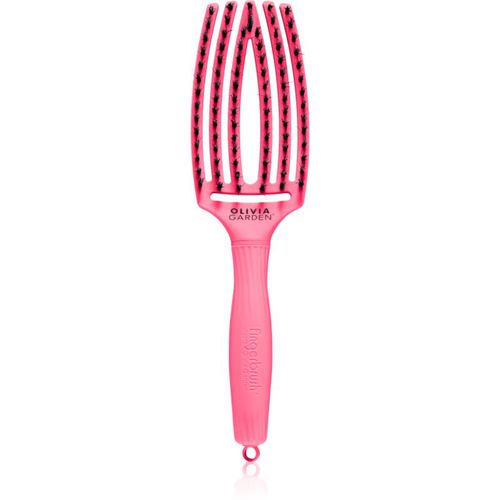 Fingerbrush L´amour spazzola piatta per capelli Hot Pink 1 pz - Olivia Garden - Modalova