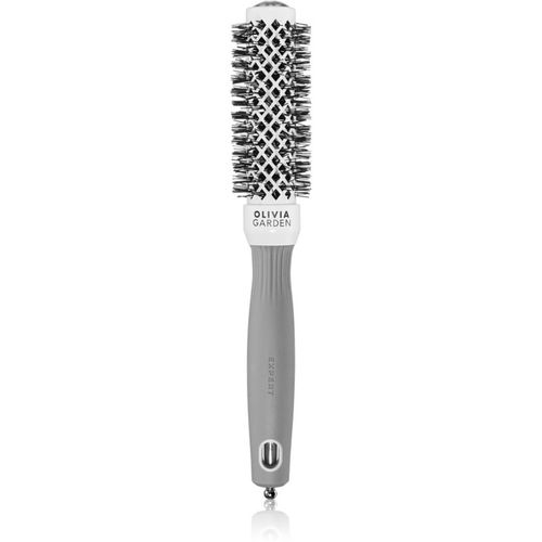 Expert Shine Wavy Bristles White&Grey hairbrush průměr 25 mm 1 pc - Olivia Garden - Modalova