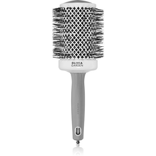 Expert Shine Wavy Bristles White&Grey hairbrush průměr 65 mm 1 pc - Olivia Garden - Modalova