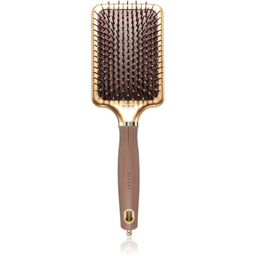 Rectangular Paddle spazzola per capelli pettinabili Gold&Brown 1 pz - Olivia Garden - Modalova