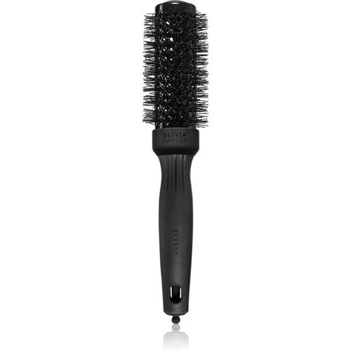 Black Label SHINE Wavy Bristles cepillo redondo para cabello diámetro 35 mm 1 ud - Olivia Garden - Modalova