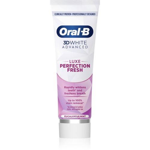 D White Luxe Perfection Fresh pasta de dientes blanqueadora Eucalyptus Mint 75 ml - Oral-B - Modalova