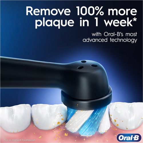 IO White Clean cepillo de dientes eléctrico con funda para el cargador Matte Black 1 ud - Oral-B - Modalova