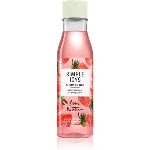 Love Nature Simple Joys erfrischendes Duschgel mit Erdbeerduft Organic Strawberry 250 ml - Oriflame - Modalova