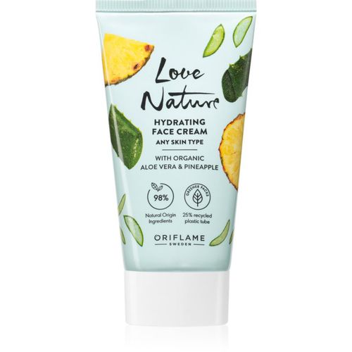 Love Nature Organic Aloe Vera & Pineapple crema facial hidratante 50 ml - Oriflame - Modalova