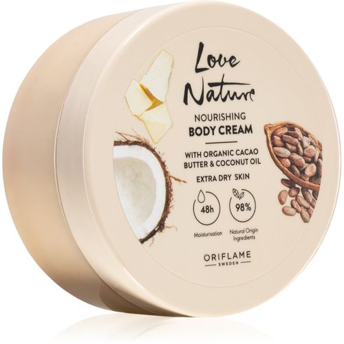 Love Nature Cacao Butter & Coconut Oil nährende Körpercrem mit feuchtigkeitsspendender Wirkung 200 ml - Oriflame - Modalova