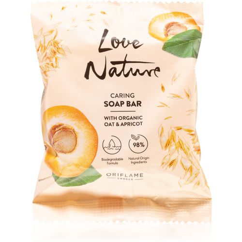 Love Nature Organic Oat & Apricot jabón sólido 75 g - Oriflame - Modalova