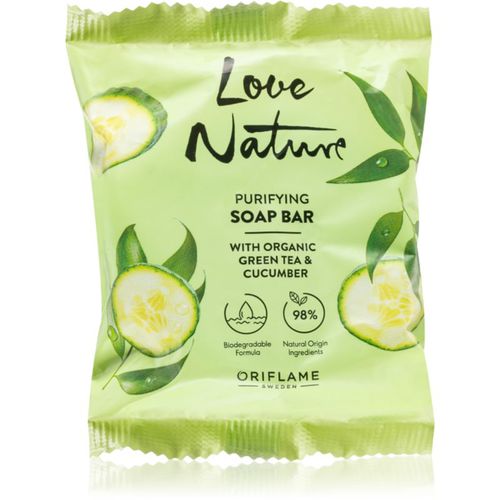 Love Nature Green Tea & Cucumber Feinseife mit Milchsäure 75 g - Oriflame - Modalova