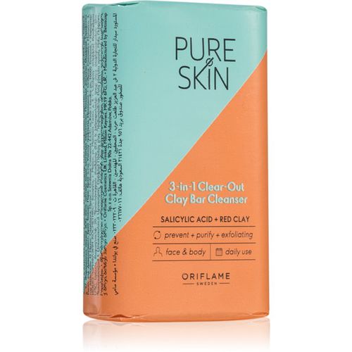 Pure Skin Reinigungsseife mit Ton für Gesicht und Körper 75 g - Oriflame - Modalova