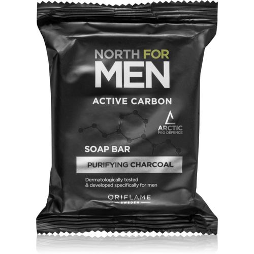 North for Men Active Carbon jabón limpiador sólido con carbón activo 100 g - Oriflame - Modalova