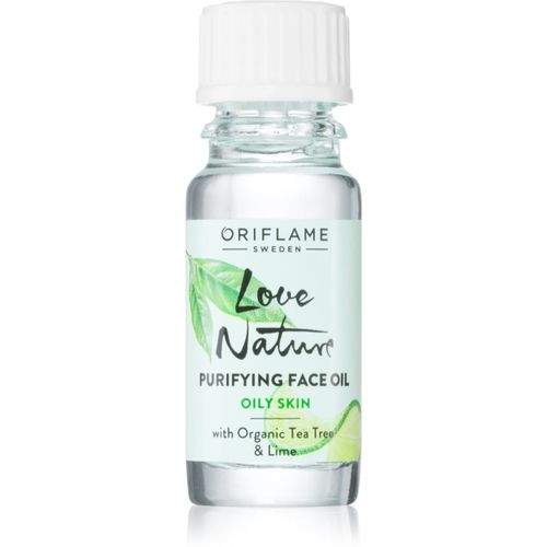 Love Nature Organic Tea Tree & Lime aceite limpiador para pieles problemáticas y con acné 10 ml - Oriflame - Modalova