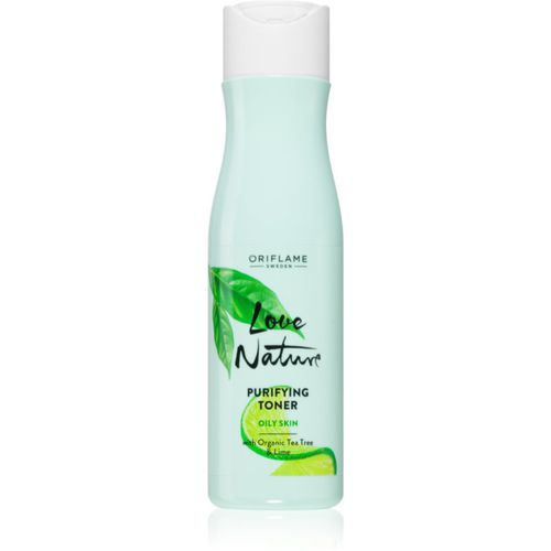 Love Nature Organic Tea Tree & Lime lozione detergente viso per pelli grasse 150 ml - Oriflame - Modalova