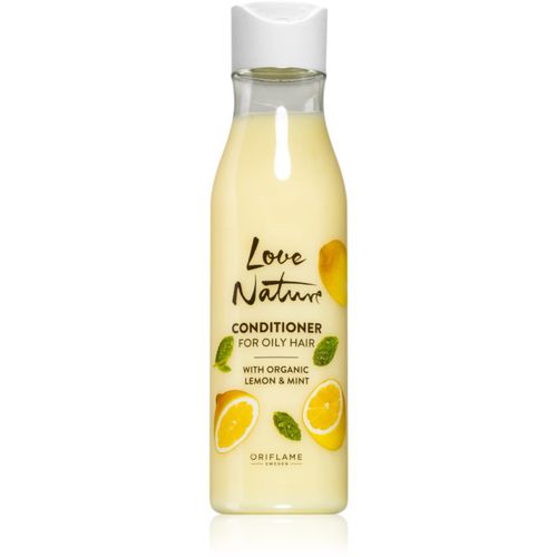 Love Nature Organic Lemon & Mint acondicionador ligero para cabello graso 250 ml - Oriflame - Modalova