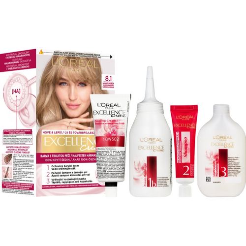 Excellence Creme tinte de pelo tono 8.1 Ash Blonde 1 ud - L’Oréal Paris - Modalova