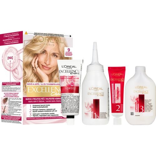 Excellence Creme tinte de pelo tono 9 Light Natural Blonde 1 ud - L’Oréal Paris - Modalova