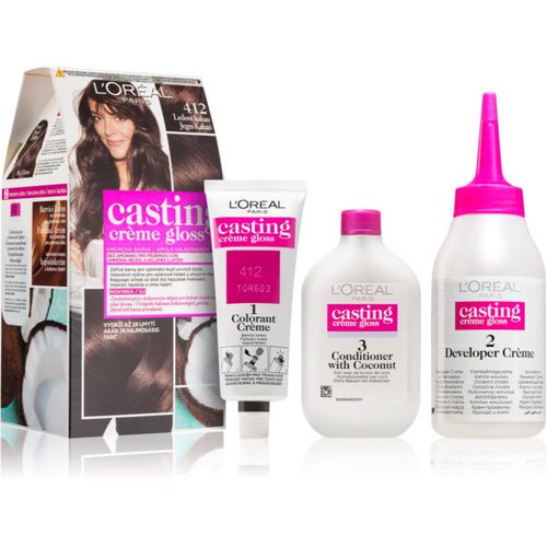 Casting Creme Gloss tinta per capelli colore 412 Iced Cocoa 1 pz - L’Oréal Paris - Modalova