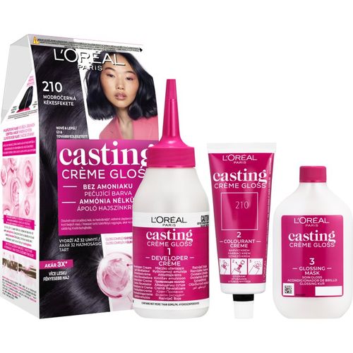 Casting Creme Gloss tinte de pelo tono 210 Blue Black 1 ud - L’Oréal Paris - Modalova