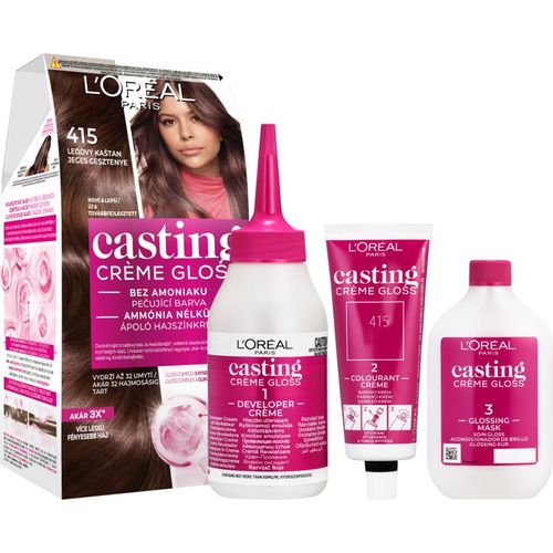 Casting Creme Gloss tinte de pelo tono 415 Iced Chocolate 1 ud - L’Oréal Paris - Modalova