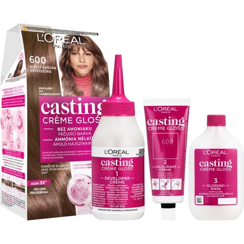 Casting Creme Gloss tinte de pelo tono 600 Light Brown 1 ud - L’Oréal Paris - Modalova