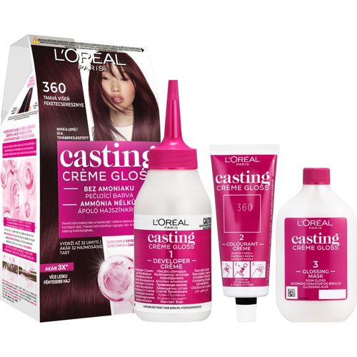Casting Creme Gloss tinte de pelo tono 360 Black Cherry 1 ud - L’Oréal Paris - Modalova