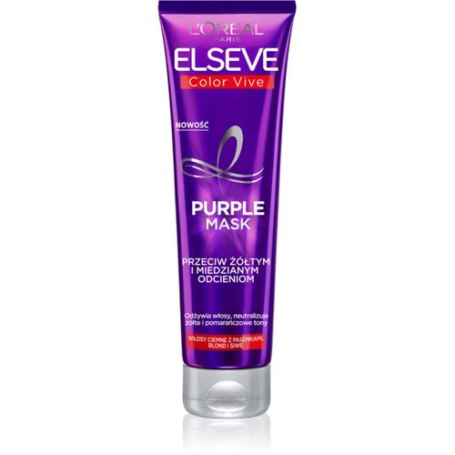 Elseve Color-Vive Purple mascarilla nutritiva para cabello rubio y con mechas 150 ml - L’Oréal Paris - Modalova