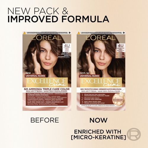Excellence Universal Nudes tinte permanente para cabello tono 6U 1 ud - L’Oréal Paris - Modalova