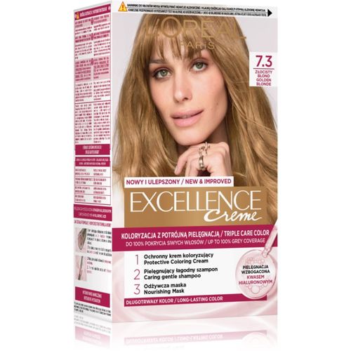 Excellence Creme tinte de pelo tono 7.3 Golden blonde 1 ud - L’Oréal Paris - Modalova