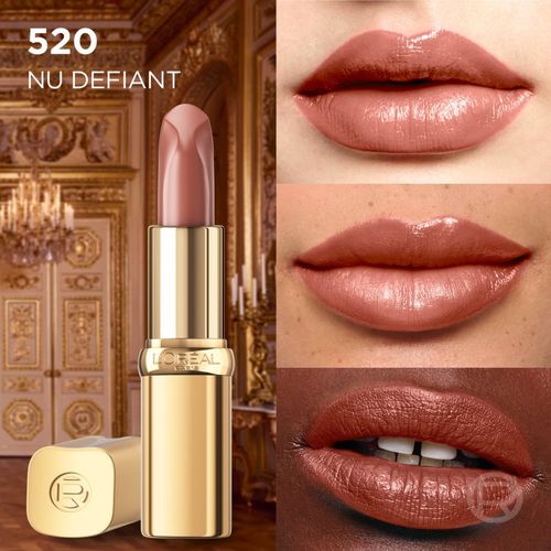 Color Riche barra de labios efecto seda con efecto humectante tono 520 NU DEFIANT 4.7 g - L’Oréal Paris - Modalova